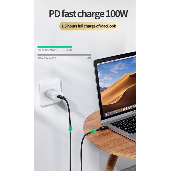 Picture of Usb 4.0 Cable Pd 100W Fast Charging Thunderbolt 3 Cable Active Type 40Gbps 5K 60Hz Usb C To Usb C Cable For Macbook Pro Laptop